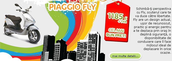Promoţia lunii mai: Piaggio Fly